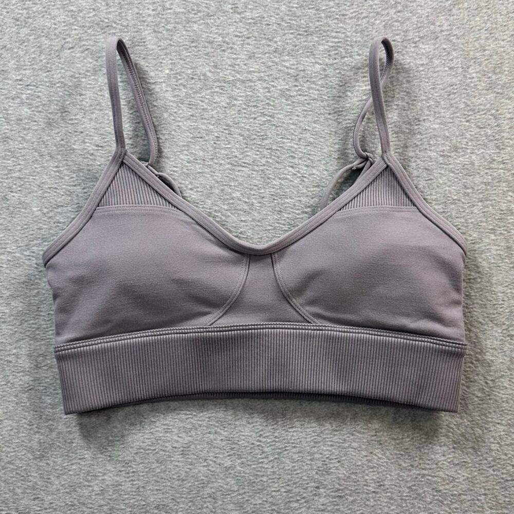 Alo Yoga Alosoft Head Start Sports Bra Purple XS NWT - Picture 3 of 6